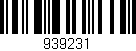 Código de barras (EAN, GTIN, SKU, ISBN): '939231'