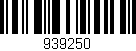 Código de barras (EAN, GTIN, SKU, ISBN): '939250'