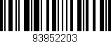 Código de barras (EAN, GTIN, SKU, ISBN): '93952203'