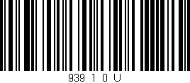 Código de barras (EAN, GTIN, SKU, ISBN): '939_1_0_U'