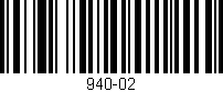 Código de barras (EAN, GTIN, SKU, ISBN): '940-02'