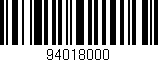 Código de barras (EAN, GTIN, SKU, ISBN): '94018000'