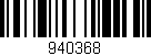 Código de barras (EAN, GTIN, SKU, ISBN): '940368'