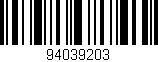 Código de barras (EAN, GTIN, SKU, ISBN): '94039203'