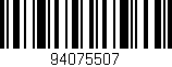 Código de barras (EAN, GTIN, SKU, ISBN): '94075507'