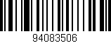 Código de barras (EAN, GTIN, SKU, ISBN): '94083506'