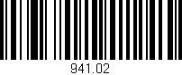 Código de barras (EAN, GTIN, SKU, ISBN): '941.02'