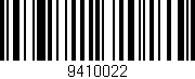 Código de barras (EAN, GTIN, SKU, ISBN): '9410022'