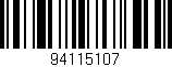 Código de barras (EAN, GTIN, SKU, ISBN): '94115107'