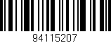 Código de barras (EAN, GTIN, SKU, ISBN): '94115207'