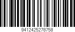 Código de barras (EAN, GTIN, SKU, ISBN): '9412425278758'