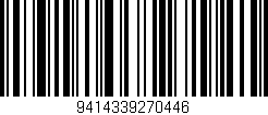 Código de barras (EAN, GTIN, SKU, ISBN): '9414339270446'