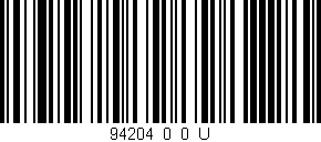 Código de barras (EAN, GTIN, SKU, ISBN): '94204_0_0_U'