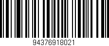 Código de barras (EAN, GTIN, SKU, ISBN): '94376918021'