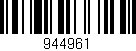 Código de barras (EAN, GTIN, SKU, ISBN): '944961'