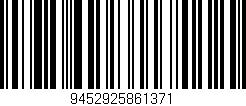 Código de barras (EAN, GTIN, SKU, ISBN): '9452925861371'