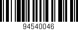 Código de barras (EAN, GTIN, SKU, ISBN): '94540046'