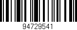 Código de barras (EAN, GTIN, SKU, ISBN): '94729541'