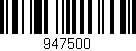 Código de barras (EAN, GTIN, SKU, ISBN): '947500'