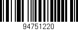 Código de barras (EAN, GTIN, SKU, ISBN): '94751220'