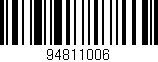 Código de barras (EAN, GTIN, SKU, ISBN): '94811006'