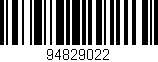 Código de barras (EAN, GTIN, SKU, ISBN): '94829022'