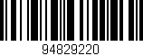 Código de barras (EAN, GTIN, SKU, ISBN): '94829220'