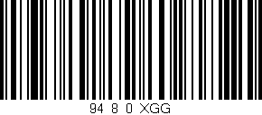 Código de barras (EAN, GTIN, SKU, ISBN): '94_8_0_XGG'