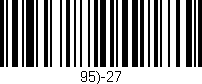 Código de barras (EAN, GTIN, SKU, ISBN): '95)-27'