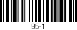 Código de barras (EAN, GTIN, SKU, ISBN): '95-1'