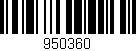 Código de barras (EAN, GTIN, SKU, ISBN): '950360'