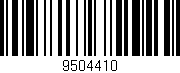 Código de barras (EAN, GTIN, SKU, ISBN): '9504410'