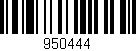 Código de barras (EAN, GTIN, SKU, ISBN): '950444'