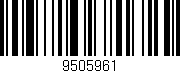 Código de barras (EAN, GTIN, SKU, ISBN): '9505961'