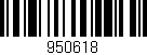 Código de barras (EAN, GTIN, SKU, ISBN): '950618'
