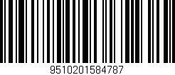 Código de barras (EAN, GTIN, SKU, ISBN): '9510201584787'