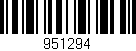 Código de barras (EAN, GTIN, SKU, ISBN): '951294'