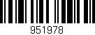 Código de barras (EAN, GTIN, SKU, ISBN): '951978'