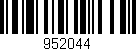 Código de barras (EAN, GTIN, SKU, ISBN): '952044'