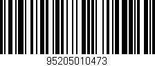Código de barras (EAN, GTIN, SKU, ISBN): '95205010473'