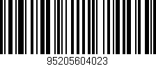 Código de barras (EAN, GTIN, SKU, ISBN): '95205604023'