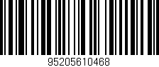 Código de barras (EAN, GTIN, SKU, ISBN): '95205610468'