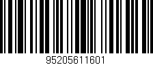 Código de barras (EAN, GTIN, SKU, ISBN): '95205611601'