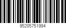 Código de barras (EAN, GTIN, SKU, ISBN): '95205751994'