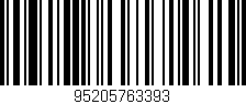 Código de barras (EAN, GTIN, SKU, ISBN): '95205763393'