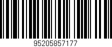 Código de barras (EAN, GTIN, SKU, ISBN): '95205857177'