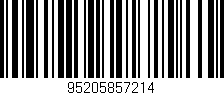 Código de barras (EAN, GTIN, SKU, ISBN): '95205857214'