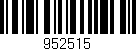 Código de barras (EAN, GTIN, SKU, ISBN): '952515'