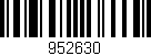 Código de barras (EAN, GTIN, SKU, ISBN): '952630'