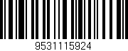 Código de barras (EAN, GTIN, SKU, ISBN): '9531115924'